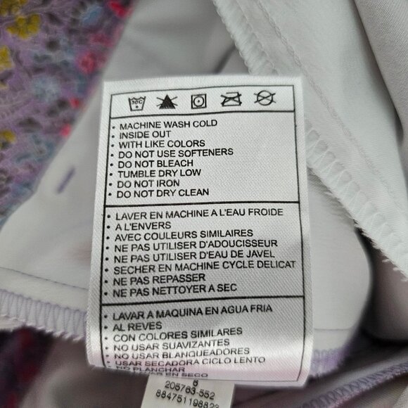 Nike Golf Womens Purple Pink Paisley Dri fit Bermuda Shorts Size S - Picture 8 of 10